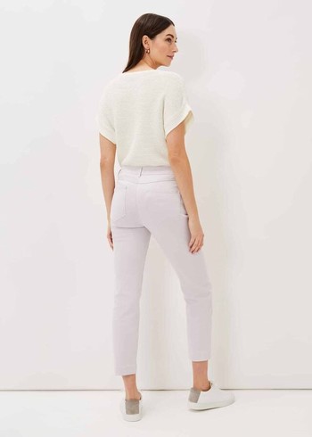 Phase Eight Ramona Straight Leg Jeans White USA | 6304217-SD